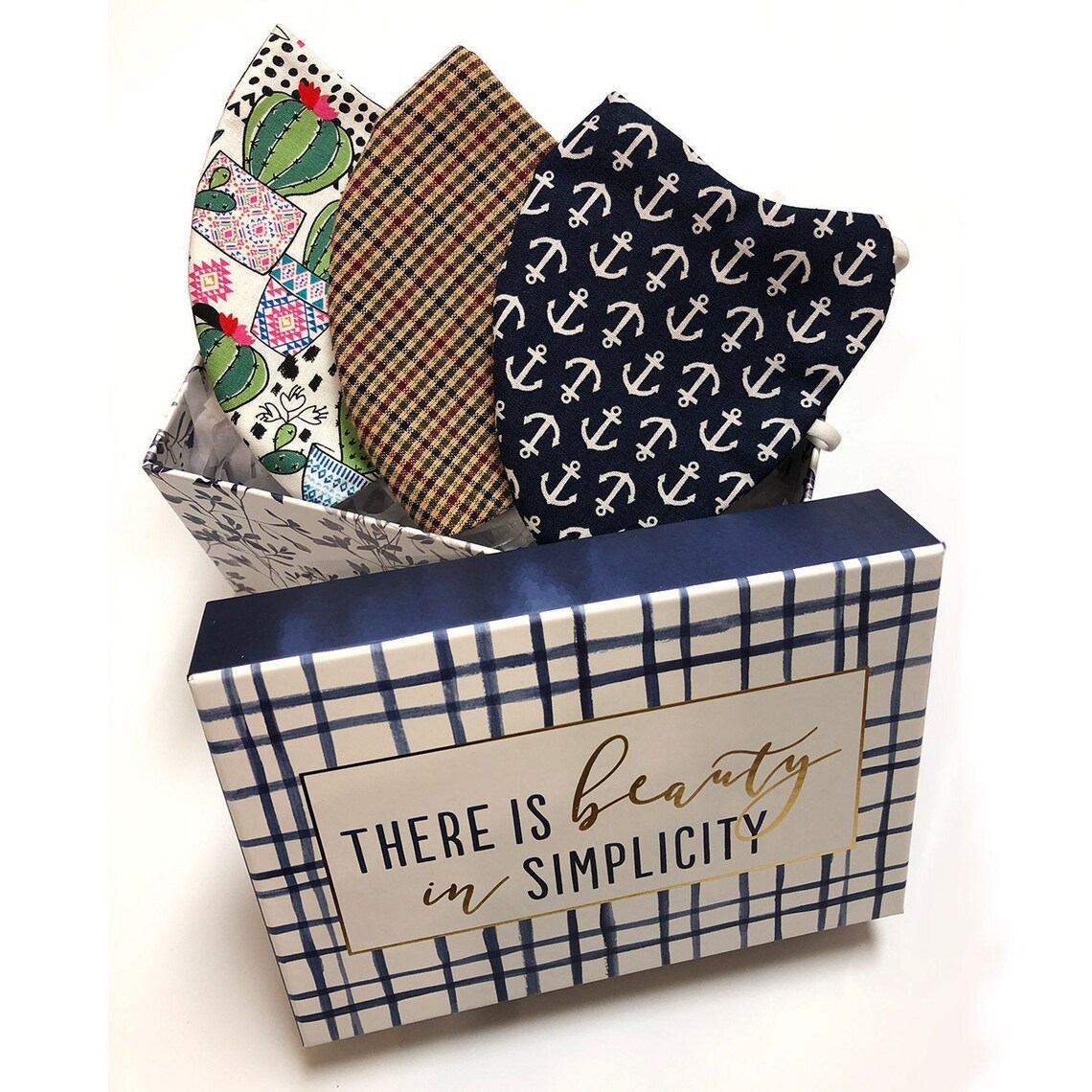 3 Face Mask Gift Set With Gift Box / Organizer There is Etsy