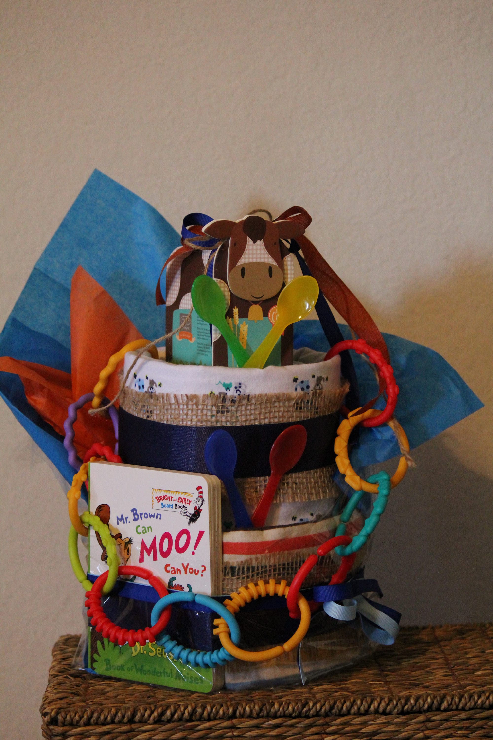 Book Theme Diaper Cake