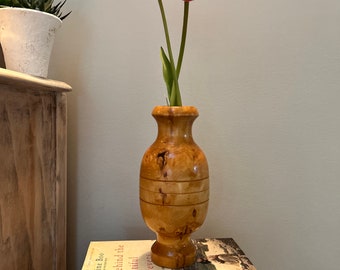 Beautiful Rare hand Carved vintage wood vase, boho, eclectic, Mother’s Day gift, gift for friend !