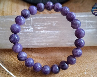 Lepidolite Bracelet: Crystal Healing, Positive Energy