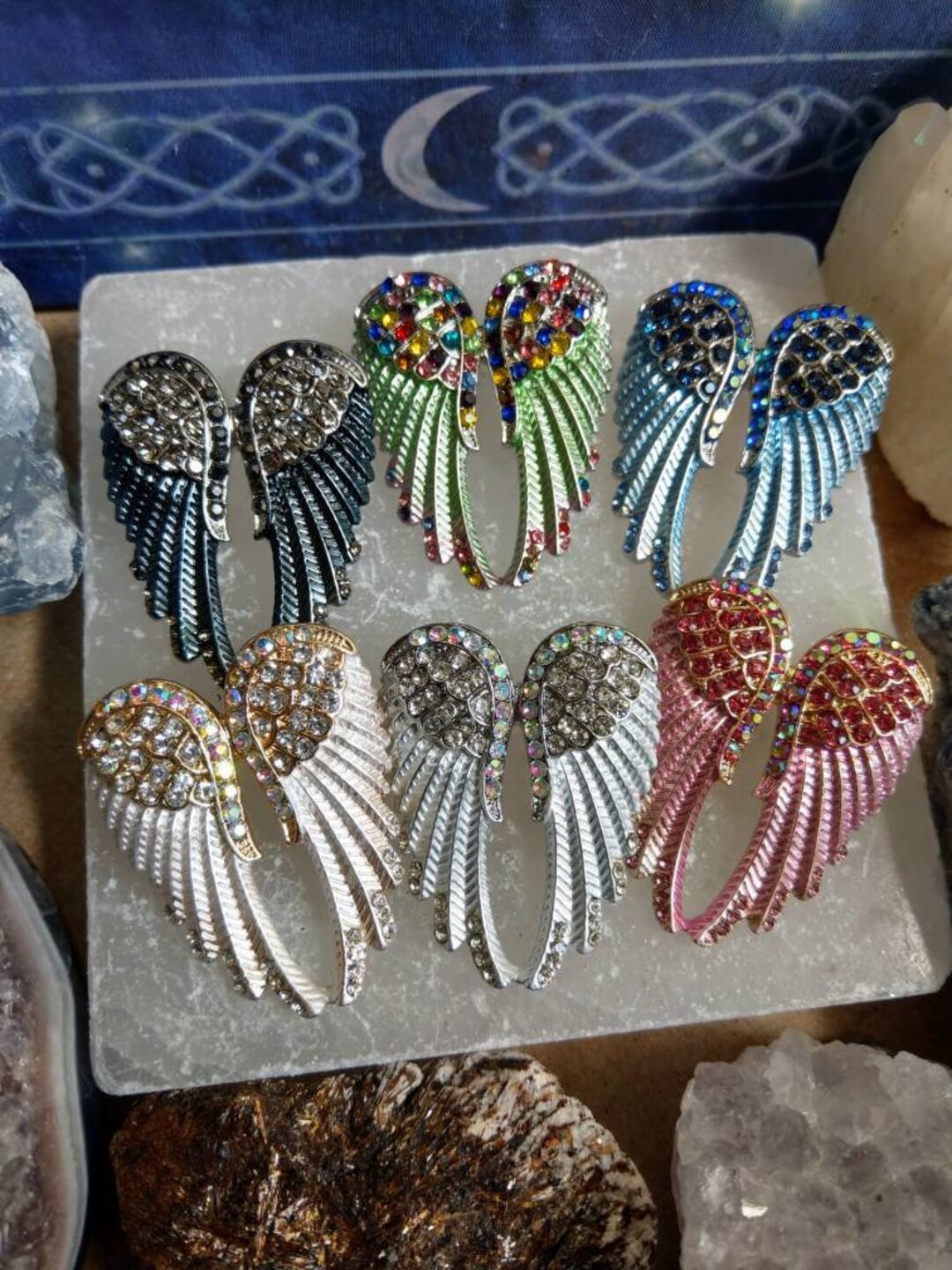 Angel Wings Brooch Silver Teal Pink Blue or Bronze Broche Brooch Etsy Australia