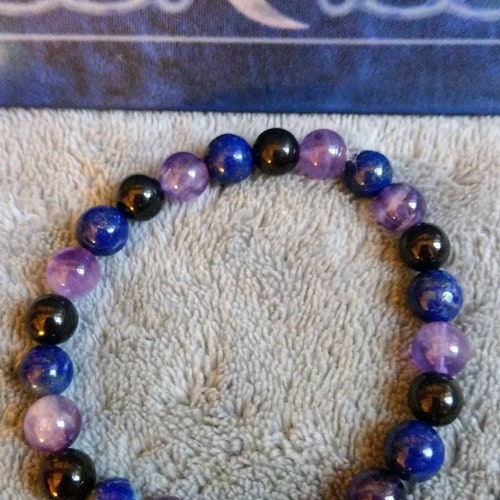 Migraine/headache Bracelet Healing Crystal Natural Stone With Etsy Canada