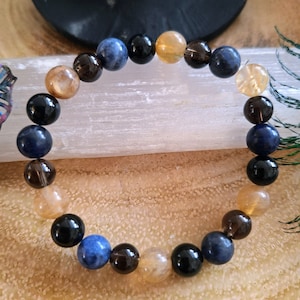Scorpio Crystal Bracelet: Zodiac Star Sign, Healing Stones