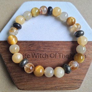 Solarplexuschakra Armband Kristallheilung Naturstein Geschenk für Sie und Ihn