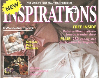 Inspirations Magazine -  Embroidery - Projects - Needlework - Vintage Issues