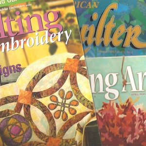 Quilting Magazine Bundle - Quilting & Embroidery - Quilting Arts - American Quilter  - Quilting Patterns - Quilting Ideas