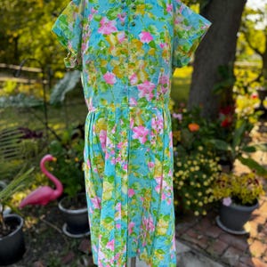 Ultimate Easter Dress Vintage 1960s Floral A Line