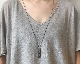 NY Herkimer Diamond Crystal Leather Long Necklace