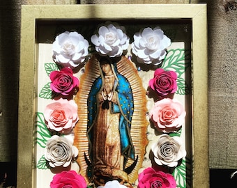 Caja de sombras Virgen de Guadalupe 8X11