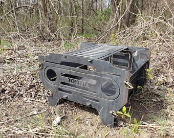 Custom Steel Jeep Fire Pit Collapsible Etsy
