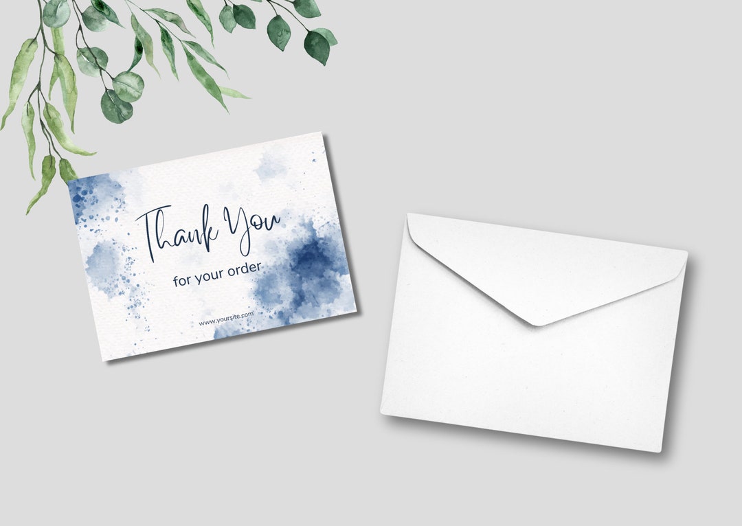 Canva Design Thank You Card, Customizable Digital Card, Printable ...
