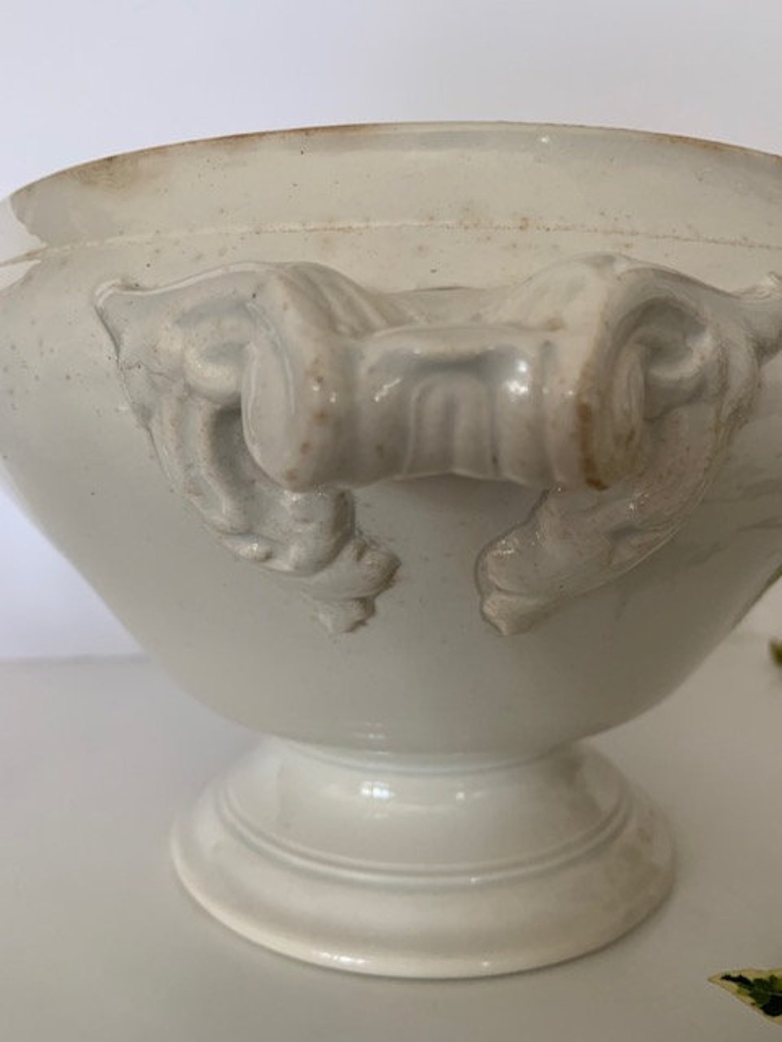 Antique White Ironstone French Tureen Soupier. Dating Around Etsy