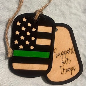Military appreciation ornament
