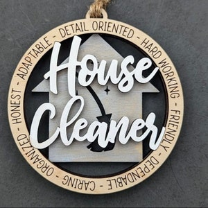 House Cleaner Christmas tree ornament