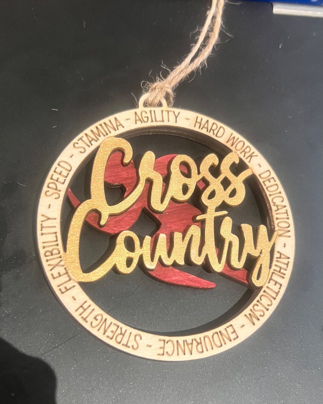 Cross Country Christmas Tree Ornament Etsy