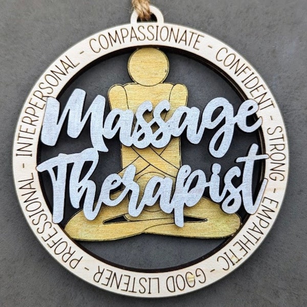 Massage Therapist Christmas Ornament