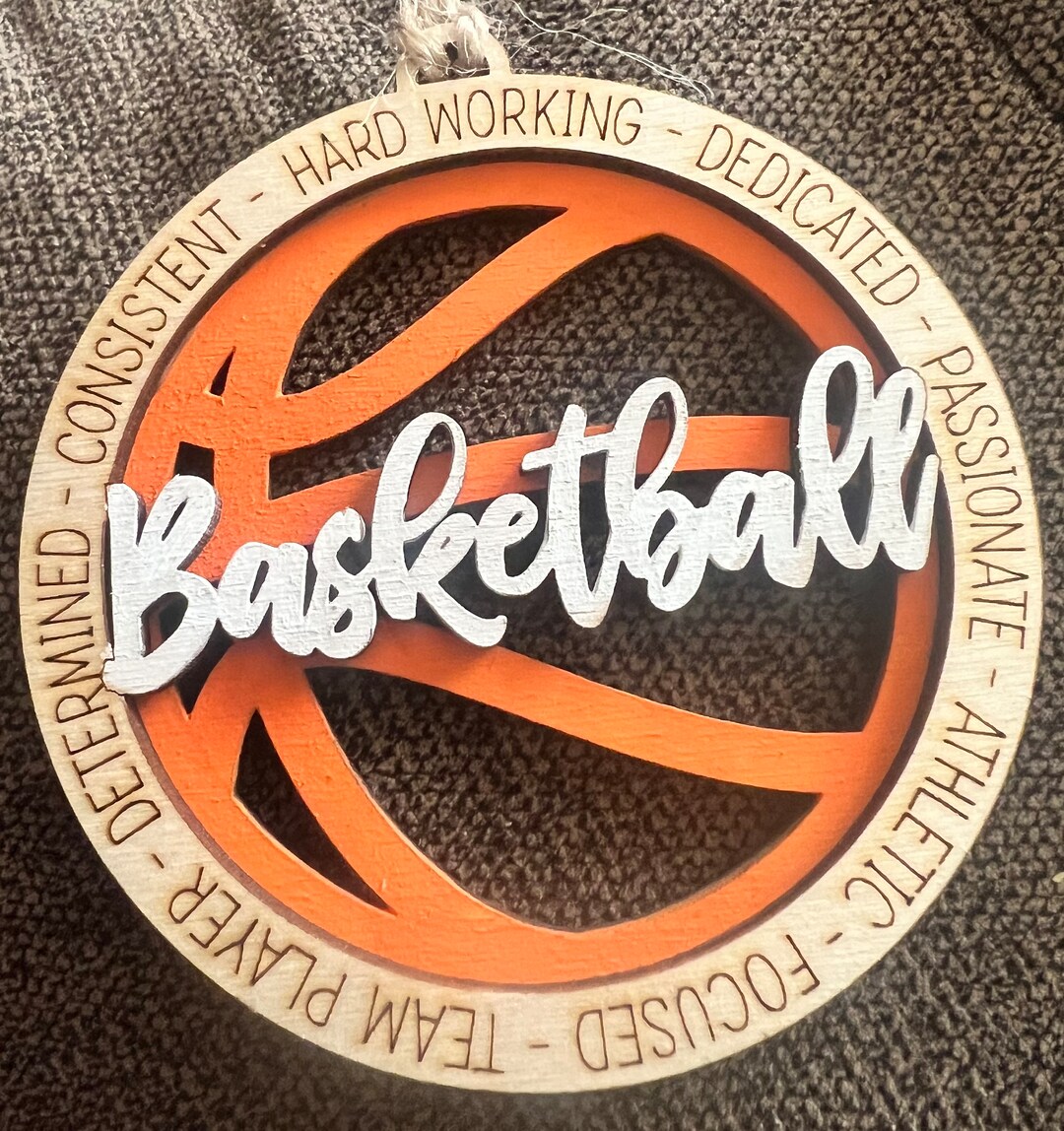 Basketball Christmas Ornament Gift - Etsy