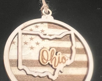 State of Ohio Christmas ornament gift