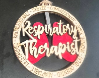 Respiratory Therapist Christmas tree ornament gift