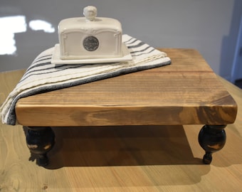 Farmhouse Wood Riser, Rustic Kitchen & Bathroom Decor