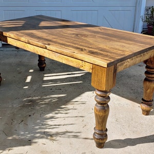 Farmhouse Dining Table Handcrafted, Solid Wood Dining Table and Chairs, Small Kitchen Table, Large Dining Table, Dining Table and Bench