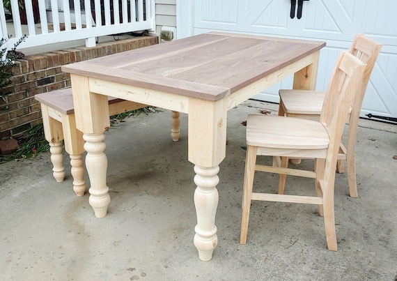 Counter height farmhouse table hot sale