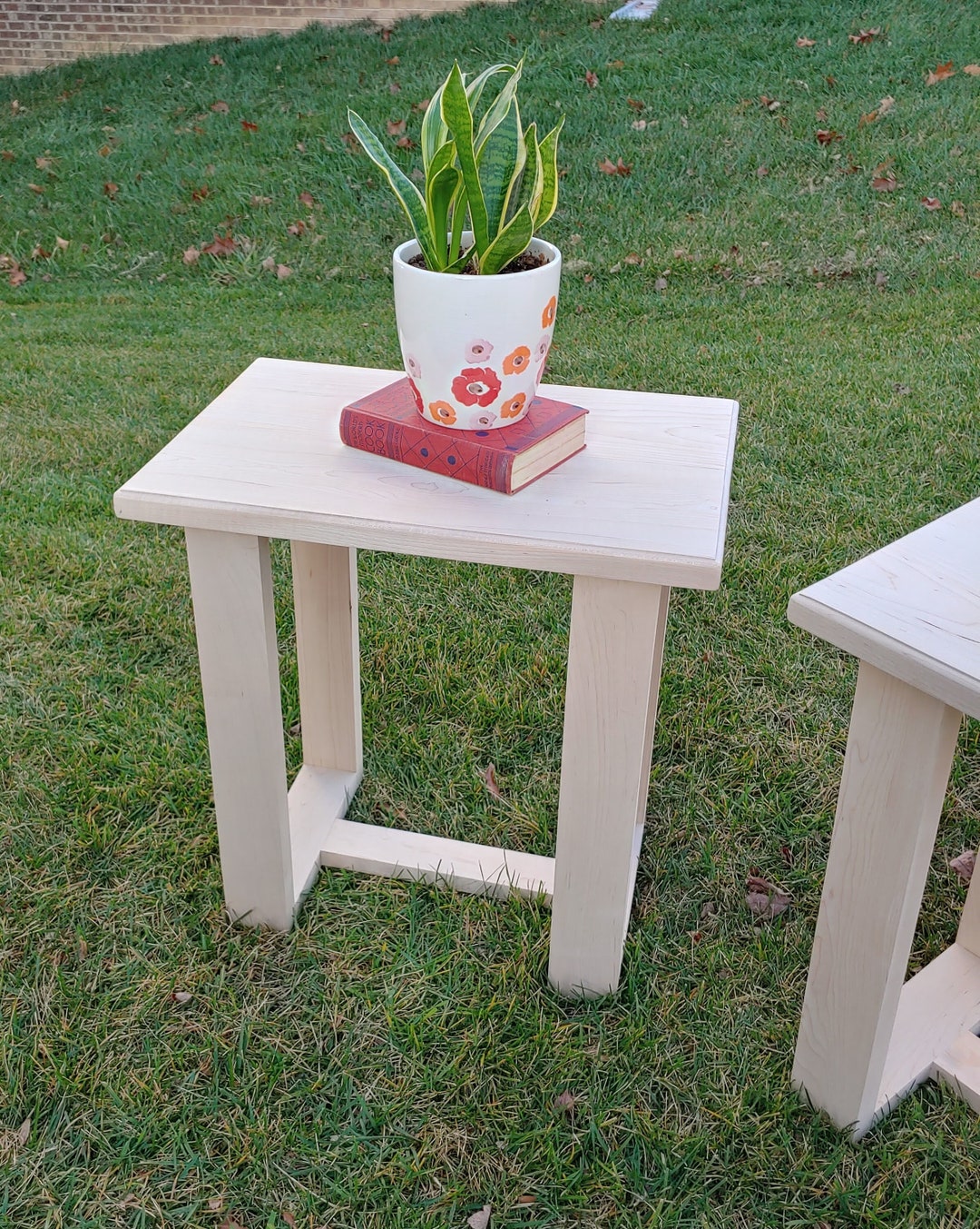 Side Table, Solid Wood, Maple, Bedroom Table, End Table, Small Space