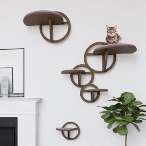 BUBBLES set 1, Cat lover gift, cat set, cat wall furniture, cat shelves, Cat tree, katzenmbel, kletterwand katze, cat bed, katzenbett