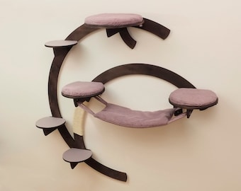 Modern Cat tree, Cat furniture, Cat shelves, Cat bed, Cat wall shelf, Cat lover gift, Cat hammock, Cat bed, Cat walk, Modern cat house