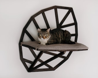 Blätterregal für Katzen, Katzenregale, Katzenkletterwand, Katzenmöbel, Geschenk für Katzenliebhaber, Katzenmbel, Kletterwand Katze, Katzenregal, Katzenwandbett