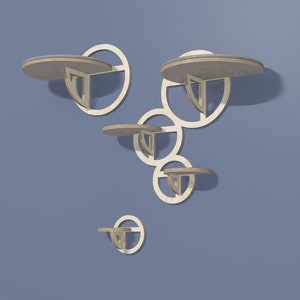 Bubble Cat Wall Shelves Set: Modern Cat Tree Furniture image 7