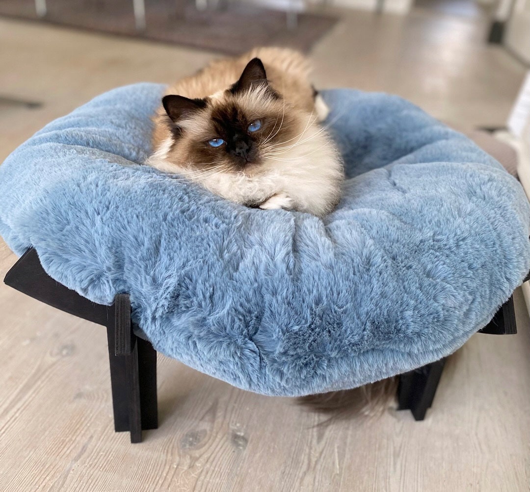 FLUFFY CAT BED, Cat Furniture, Cat House, Cat Lover Gift, Modern Cat