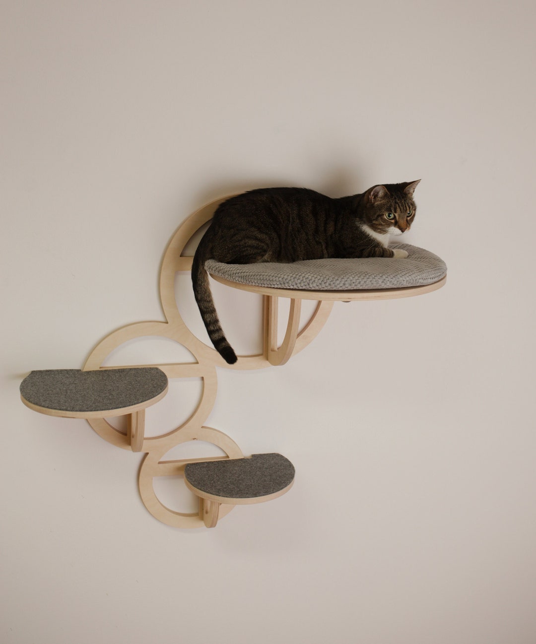 BIGGER Bubble plank met stappen / planken Cat klimmuur / - Etsy Nederland