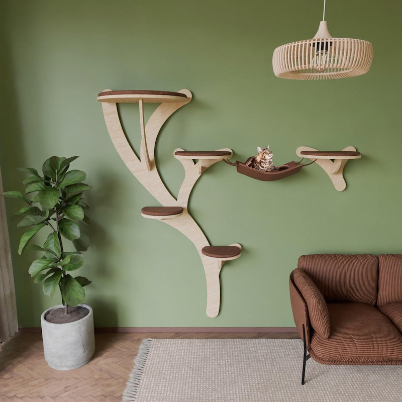 Wall Mounted Cat Tree - Etsy