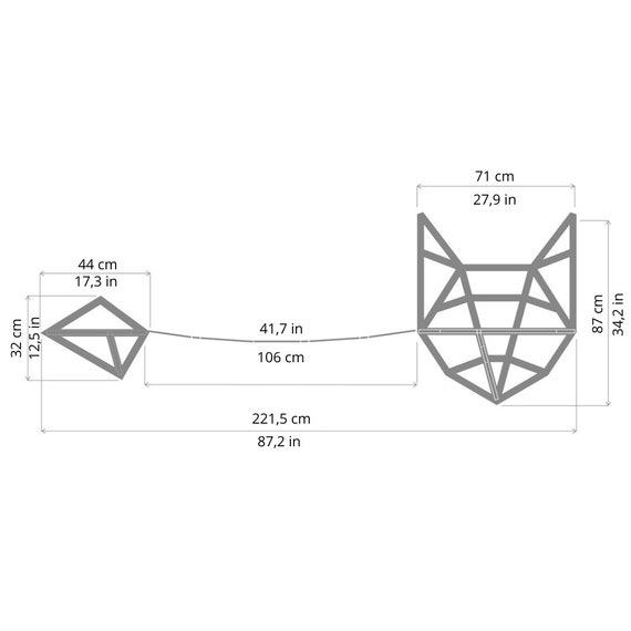 NEKO BRIDGE 3 for Cats, Cat Shelves, Cat Climbing Wall, Cat