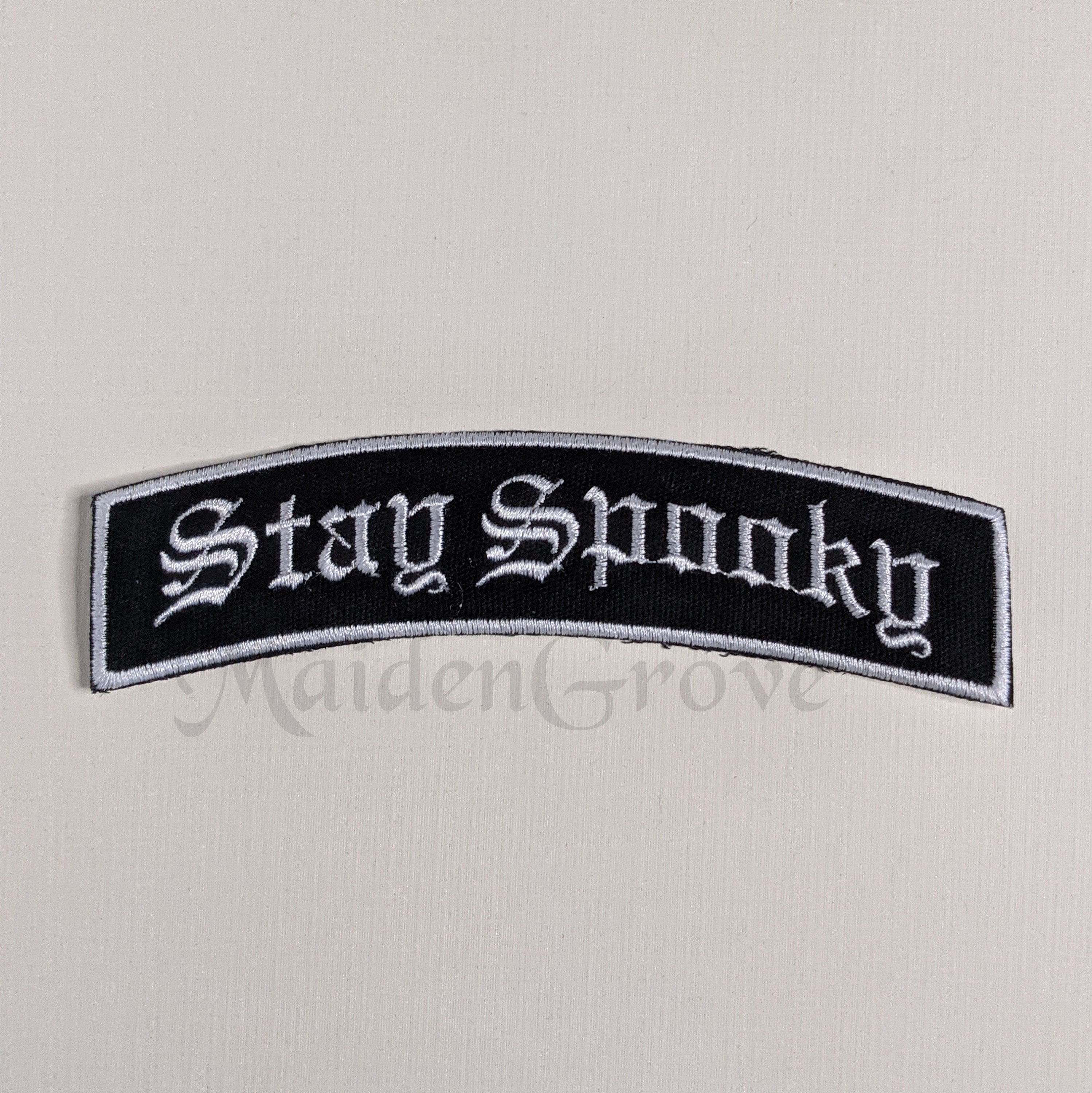 Stay Spooky Embroidered Banner Patch Etsy