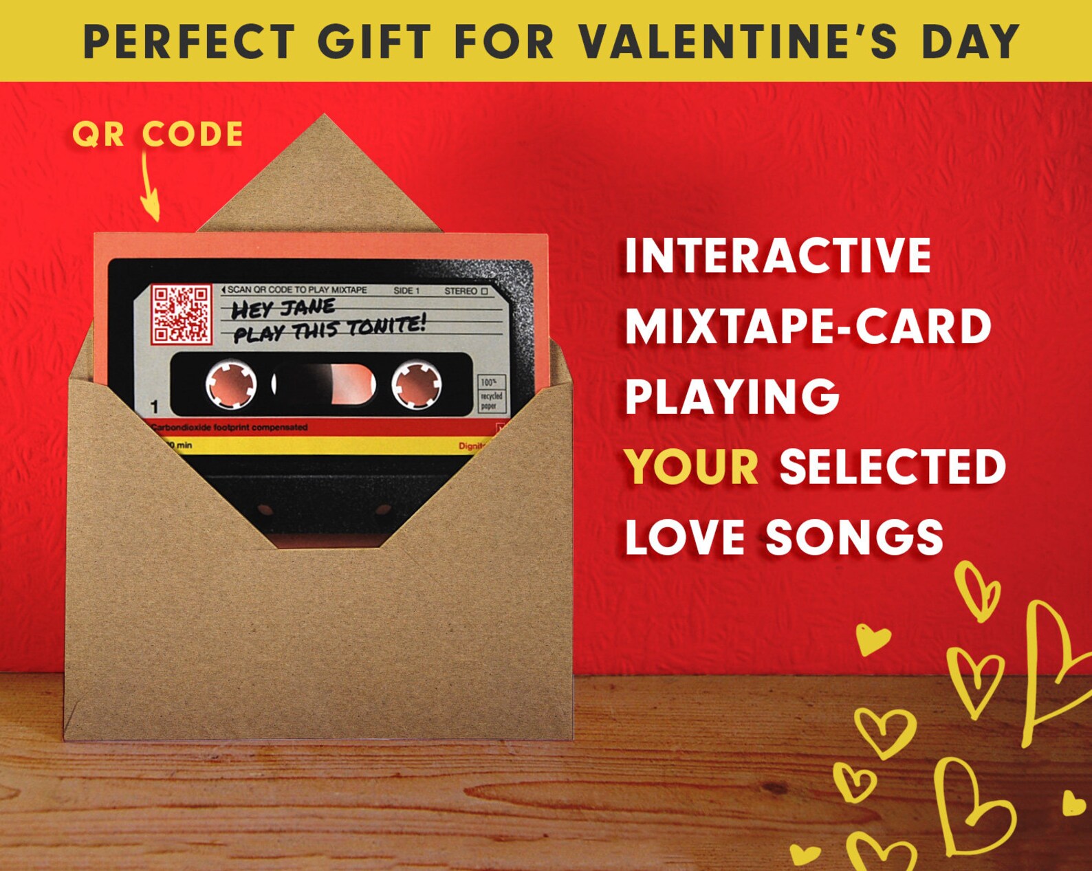Playlist Mixtape Card for Anniversary Personalize Interactive Etsy