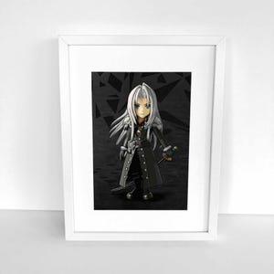 A4 Digital Print, Final Fantasy, Sephiroth, Fanatic Fantasy, FF7, FFVII, squareenix, finalfantasyvii, ffvii, fanaticfantasy, anime, fanart