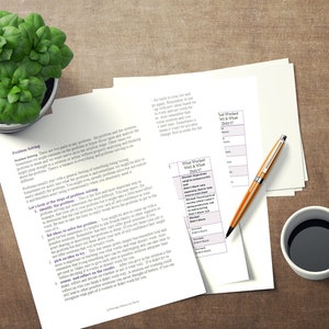 Counseling, Therapy: Problem Solving Fillable Worksheet, coping skills, mental health, stress management, self help, self care
