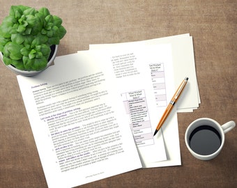 Counseling, Therapy: Problem Solving Fillable Worksheet, coping skills, mental health, stress management, self help, self care