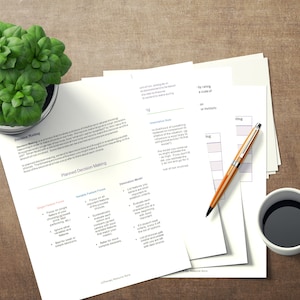 Counseling, Therapy: Decision Making Fillable Worksheet