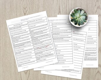 Mindfulness Activity Printable, Self Care Activity List, self help, mental health, relaxation, anxiety, depression