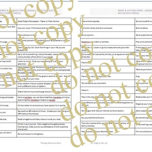 Actividad de atención plena imprimible, Lista de actividades de autocuidado, autoayuda, salud mental, relajación, ansiedad, depresión imagen 2