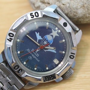 Original USSR military men&#39;s Wrist Watch Wostok Komandirskie. Chistopol Watch Factory. Gift For him / working order / Manual winding