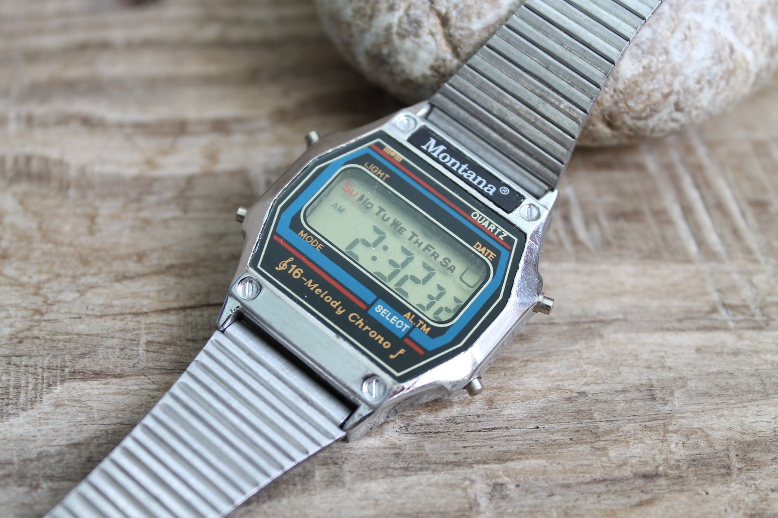 Vintage Digital Men's Watch MONTANA Old LCD Face - Etsy