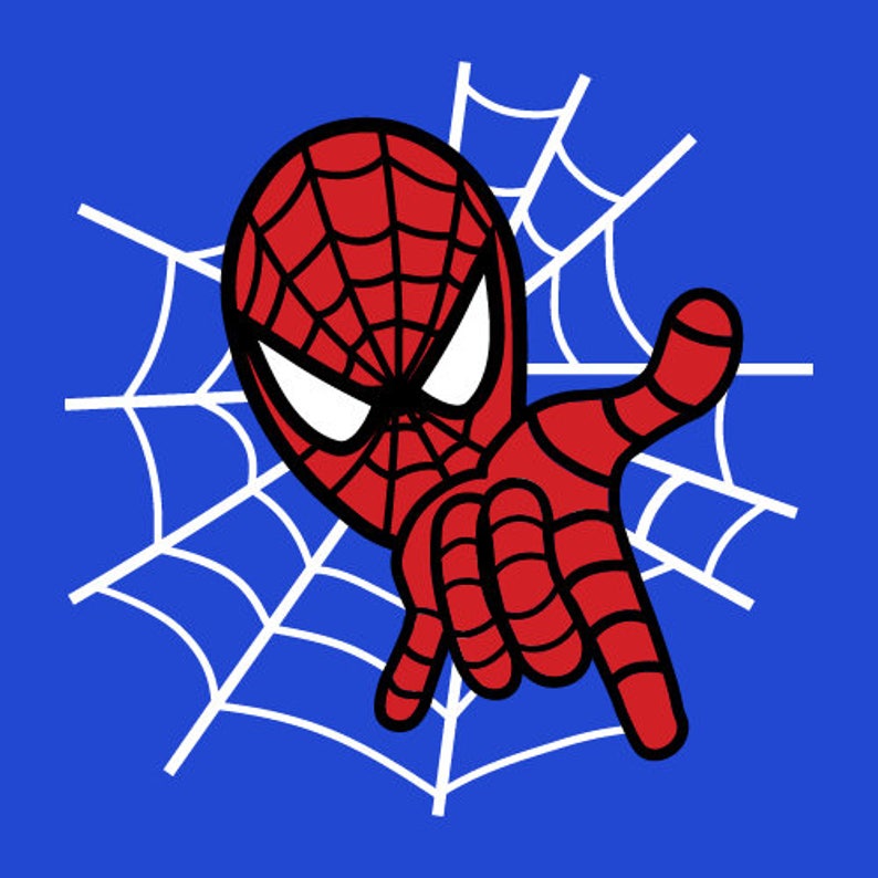 Spiderman Custom Shirt Vector SVG Image Instant Download.