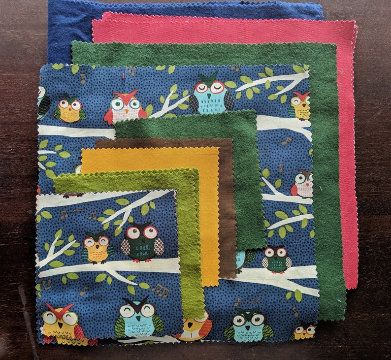 Fabric Bundle Owls