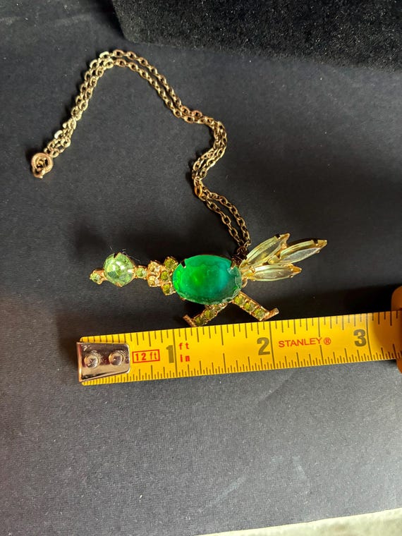 Antique or vintage(90yrs old) Road Runner Brooch or pendant View 2