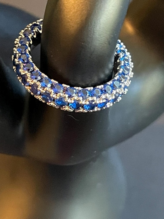 SWAROVSKI/スワロフスキーGLACIER/CRYSTAL RING/水色 Swarovski Sparkling Aqua Crystal Ring - Blue/Silver
