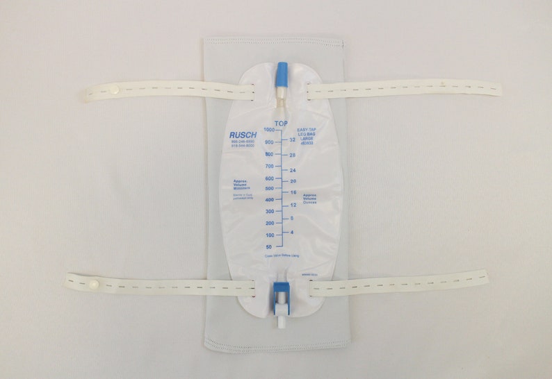 Large White Twill Catheter Leg Bag Cover Etsy